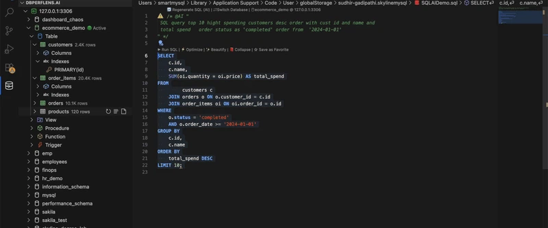 SQLLens.AI – Your AI Database Engineer  截图 6
