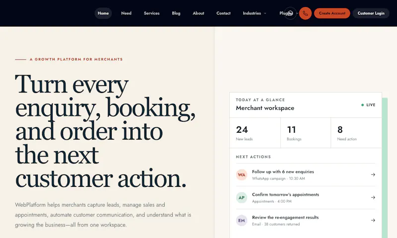 WebPlatform screenshot 1
