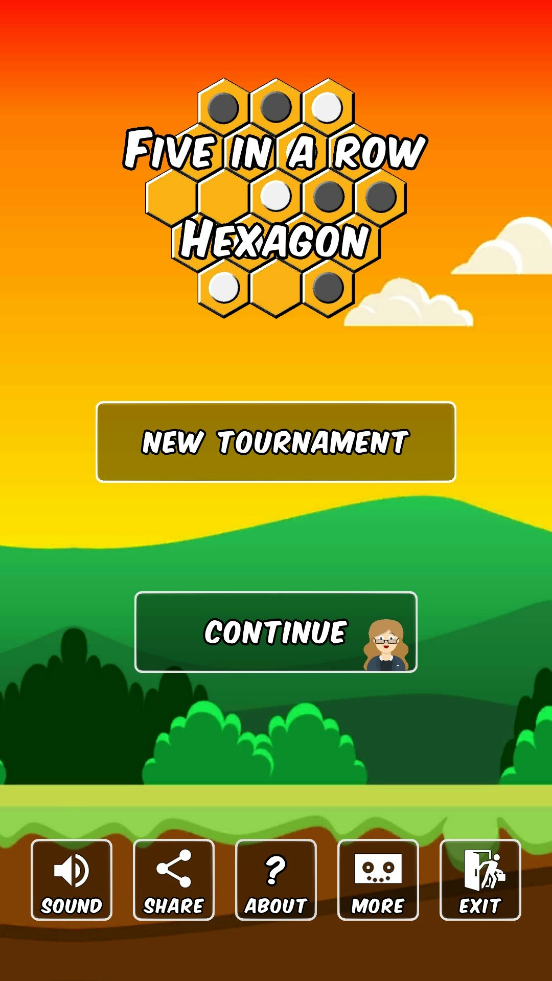 Five In a Row Hexagon gallery image