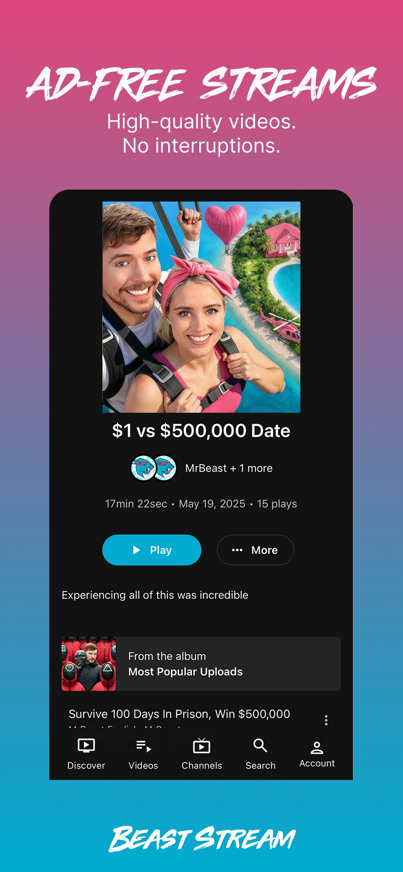 Média MrbeasStream par CreatorStream.tv - Toutes les vidéos MRBEAST dans chaque langue 6