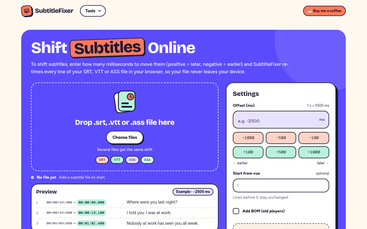 SubtitleFixer gallery image