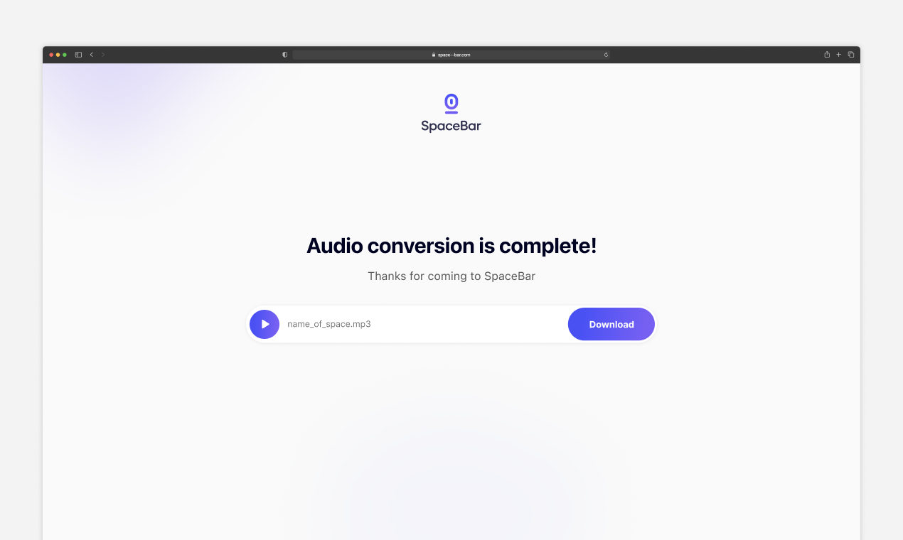 SpaceBar gallery image