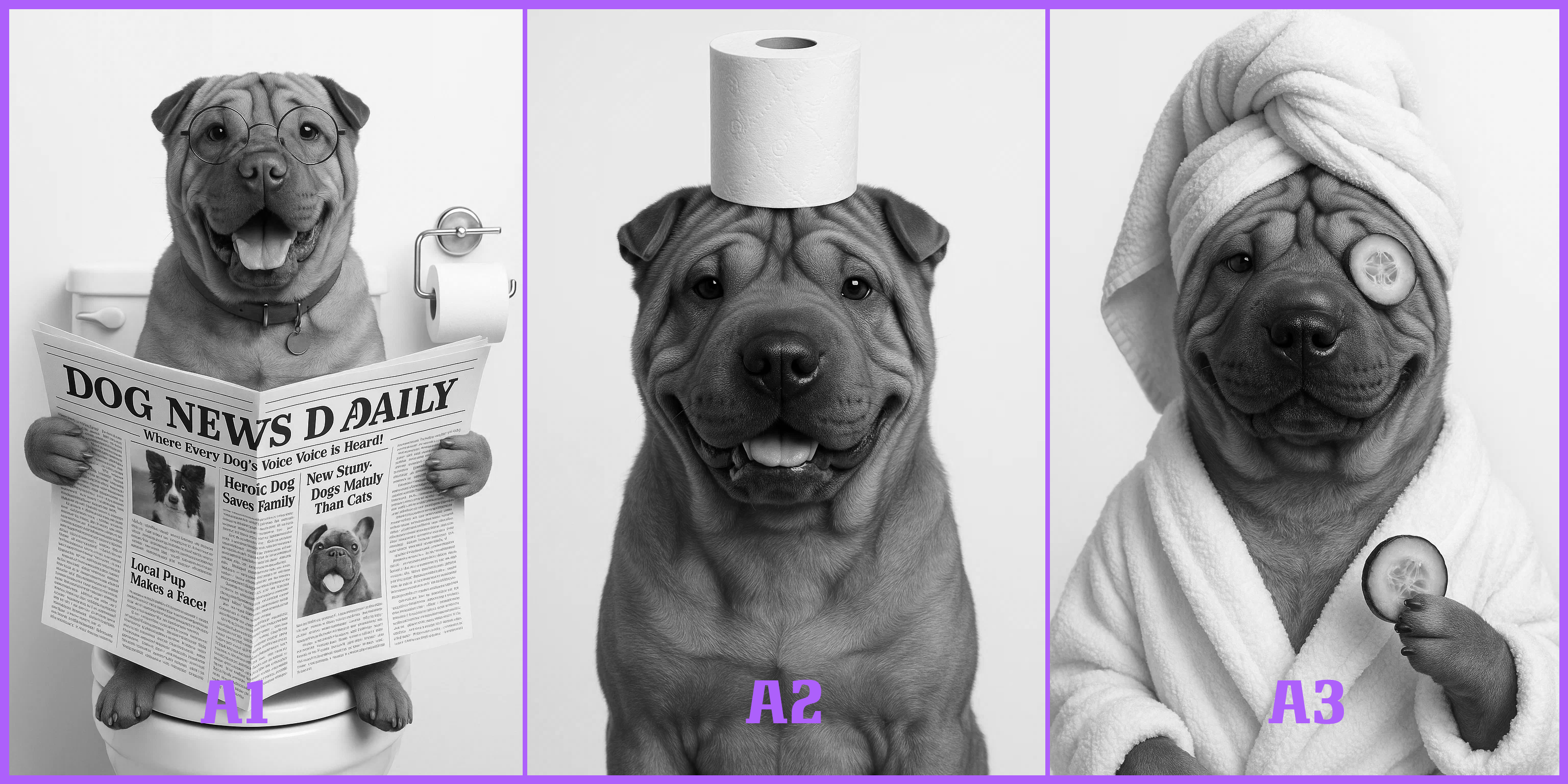 PetPrints Badezimmer ✦ - Verwandeln Sie Ihr Haustier in ein ediges Meisterwerk Badezimmer. Medien 1