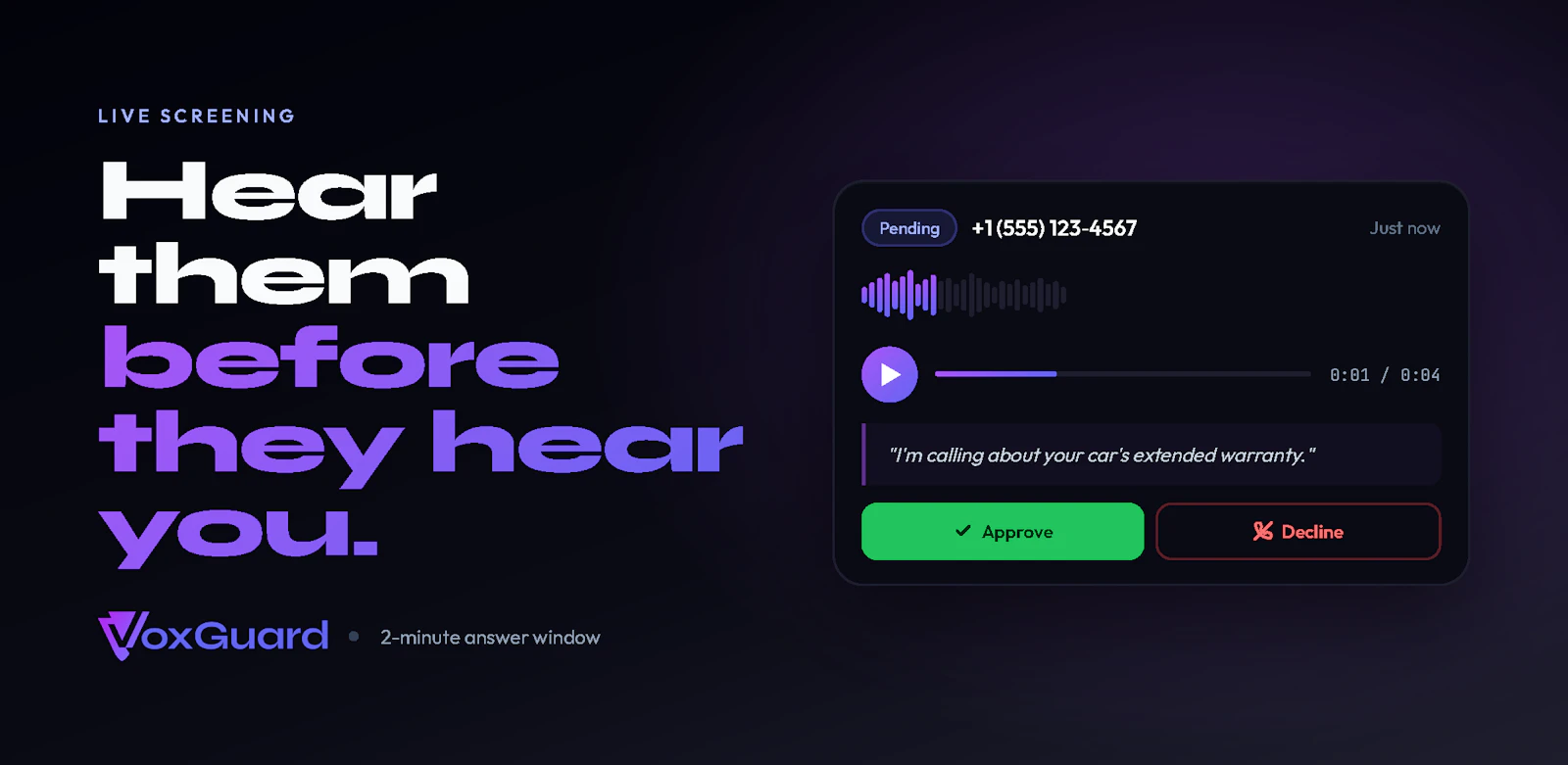VoxGuard screenshot 2