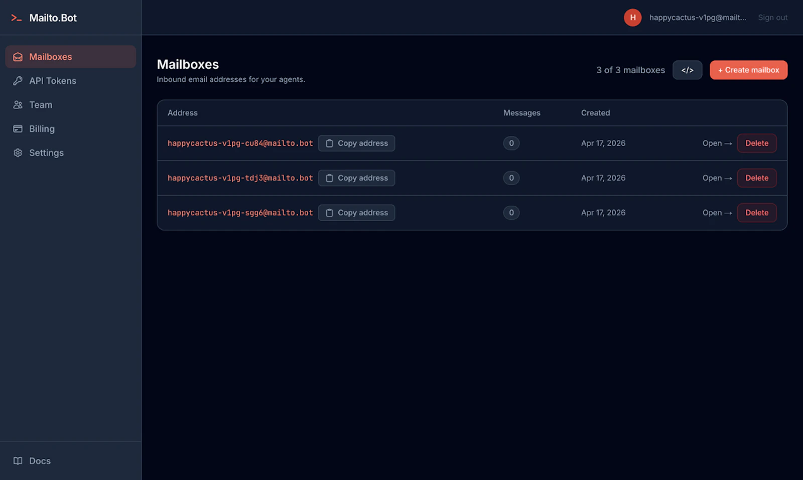 Mailto.Bot screenshot 5