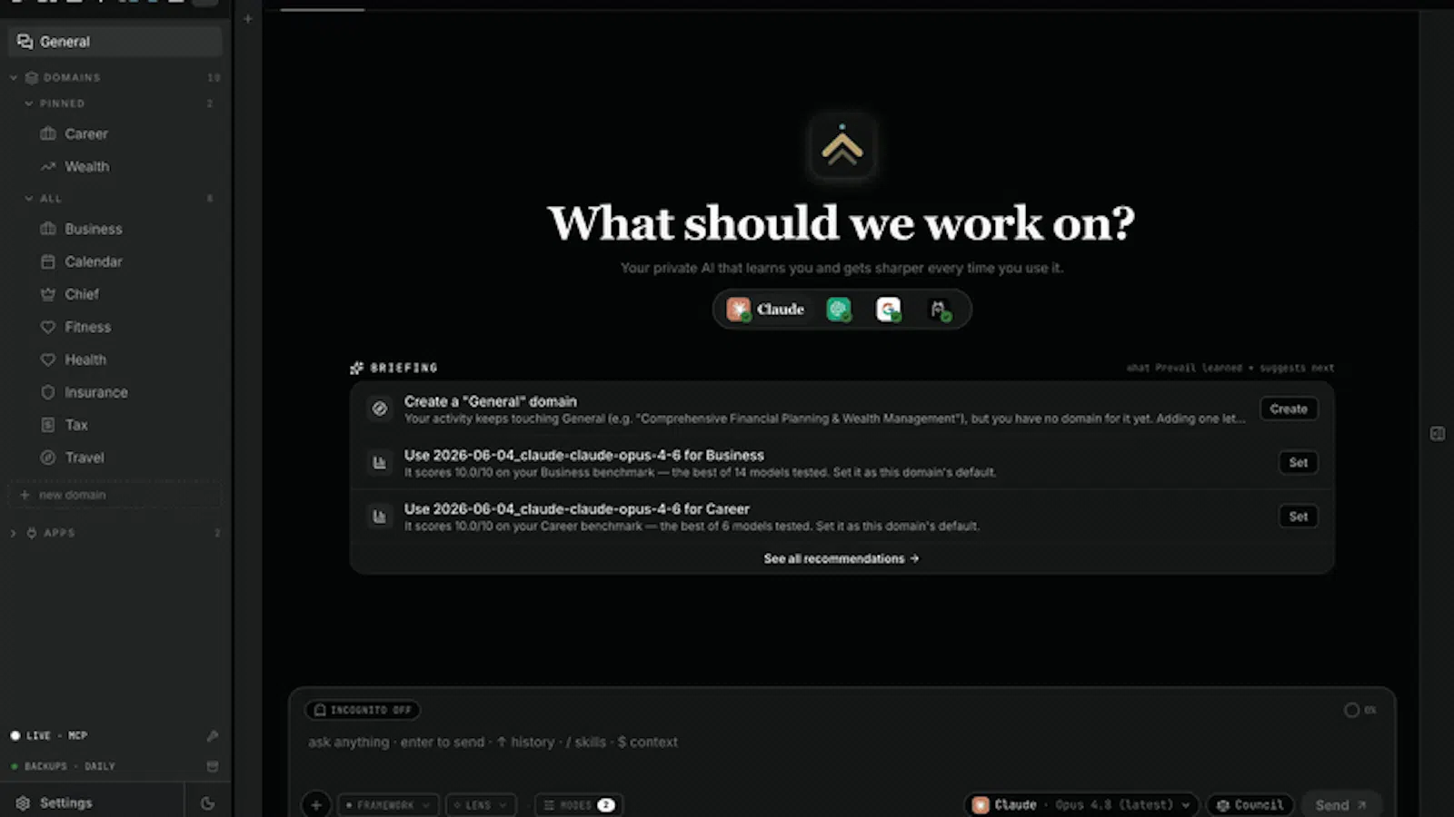 Prevail screenshot 1