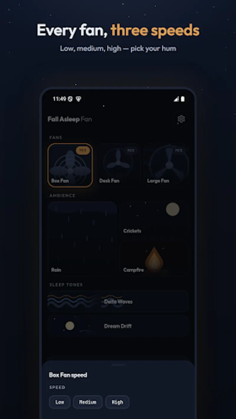 Fall Asleep Fan screenshot 2