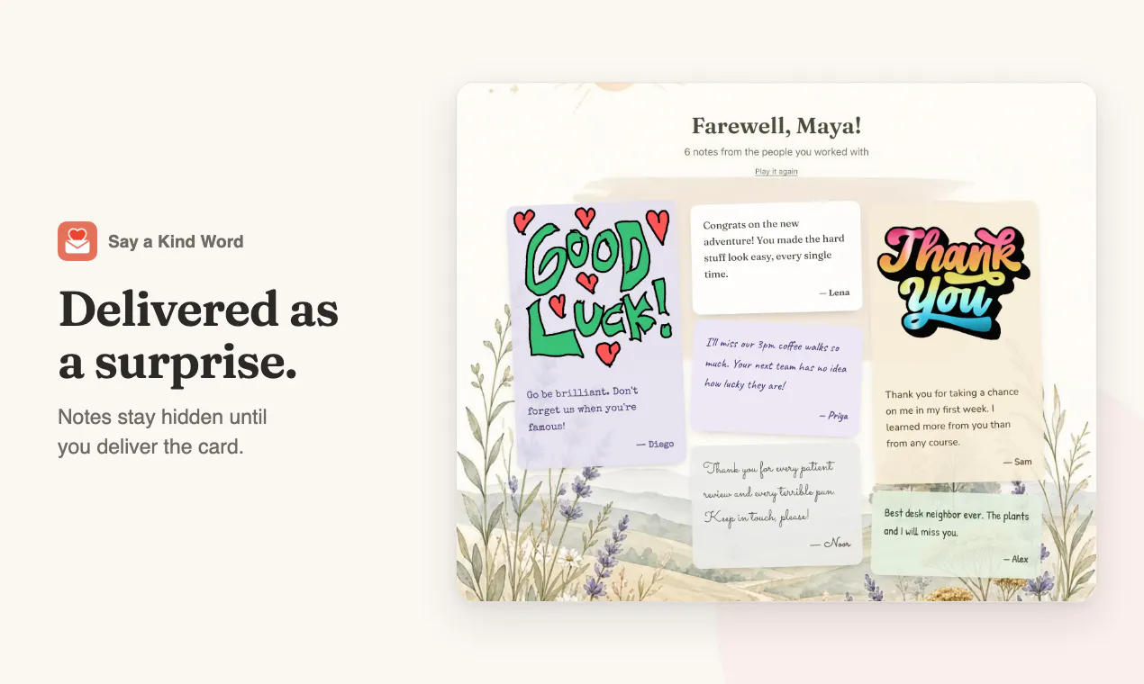 Say a Kind Word gallery image