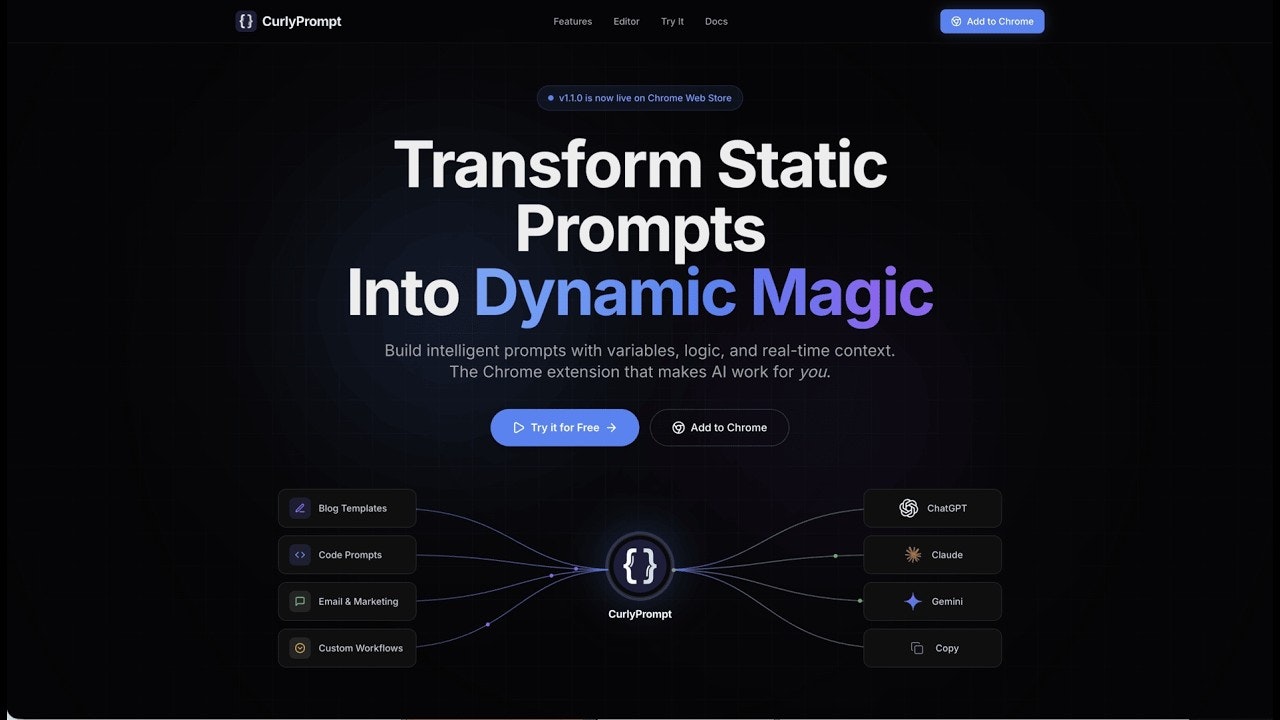 CurlyPrompt gallery image