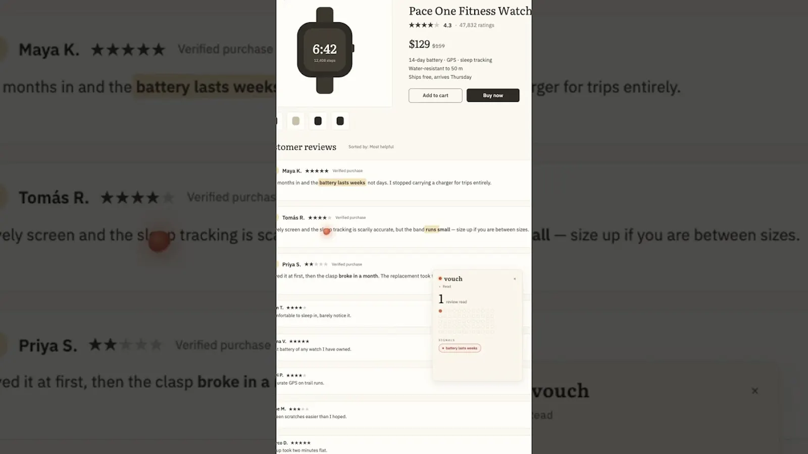 vouch — bookmarklet screenshot 1 (video preview)