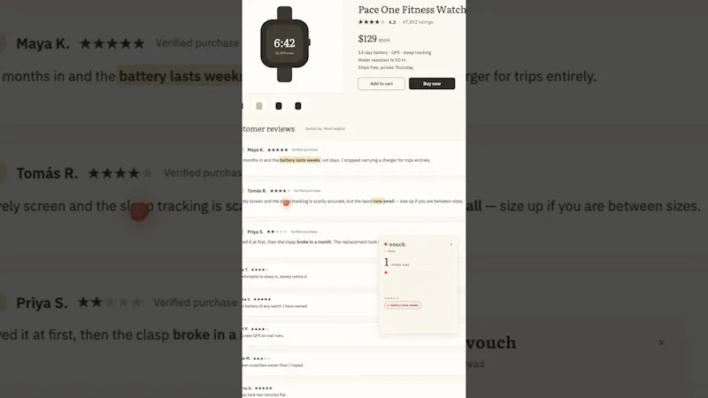 vouch — bookmarklet screenshot 1 (video preview)