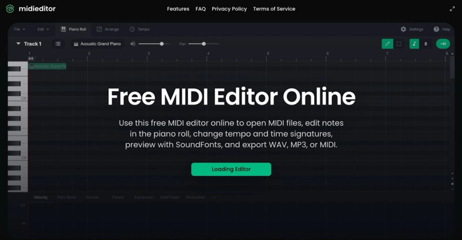 midieditor screenshot 1