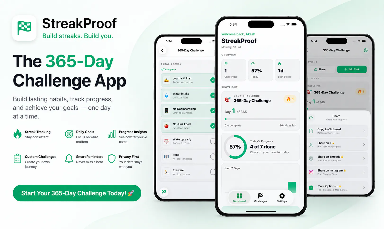 365-Days Challenge - Streakproof gallery image