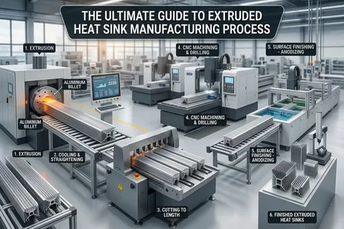 Extruded Heat Sink Manufacturing Process gallery image