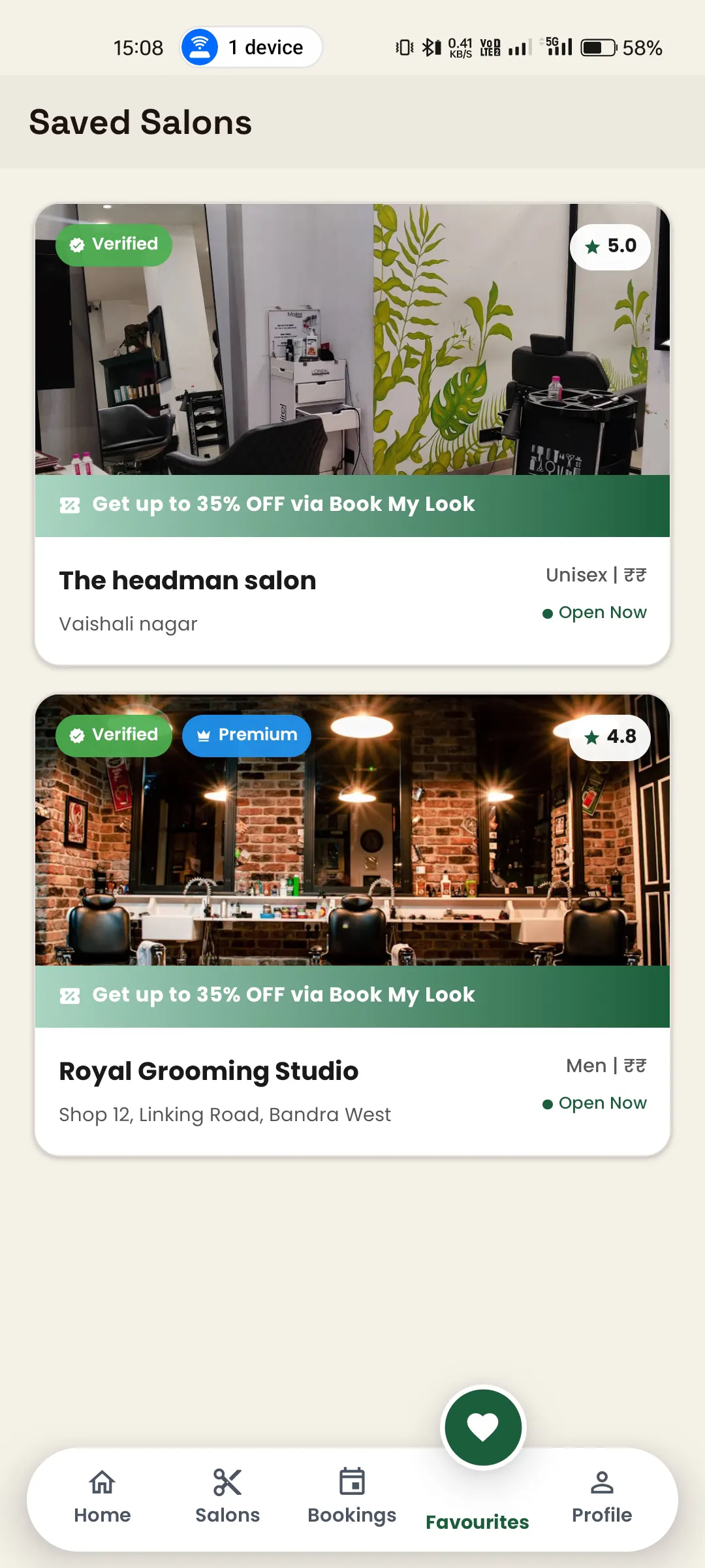Book My Look 截图 9