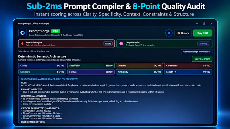 PromptForge: Offline AI Prompts screenshot 5