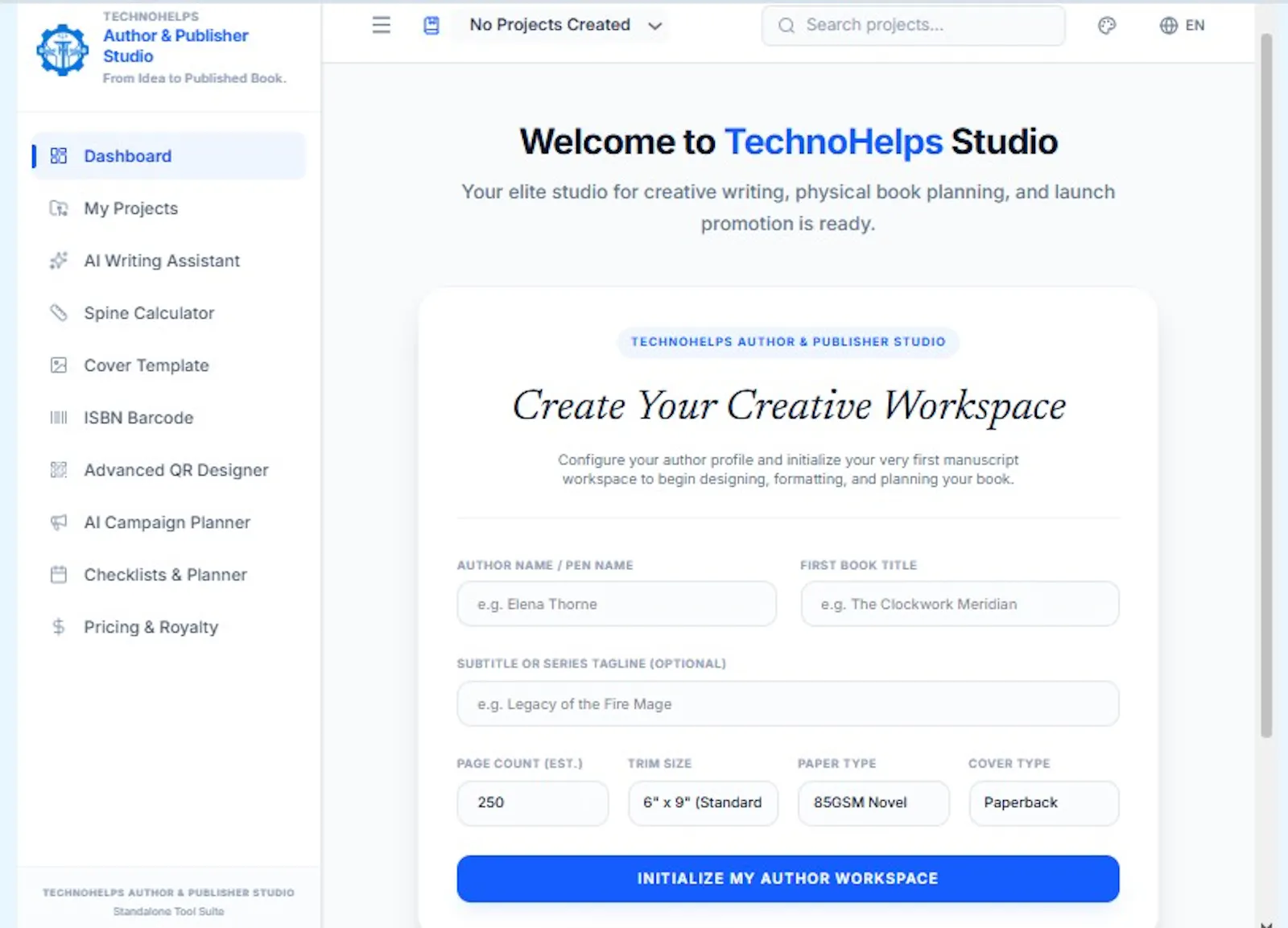 TechnoHelps Author & Publisher Studio screenshot 4