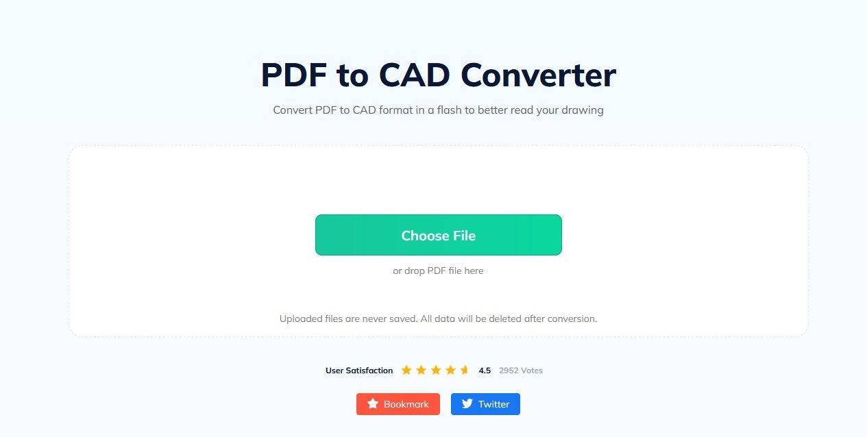 Бесплатный PDF в DWG Converter медиа 1