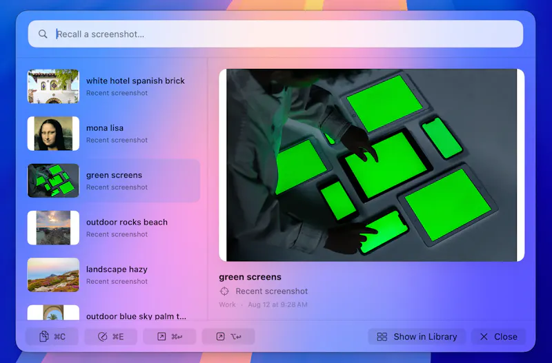 Screen Index screenshot 1