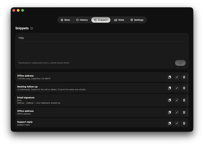 clipBoar screenshot 3