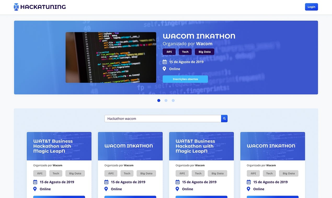 Hackatuning: Hackathon management system gallery image