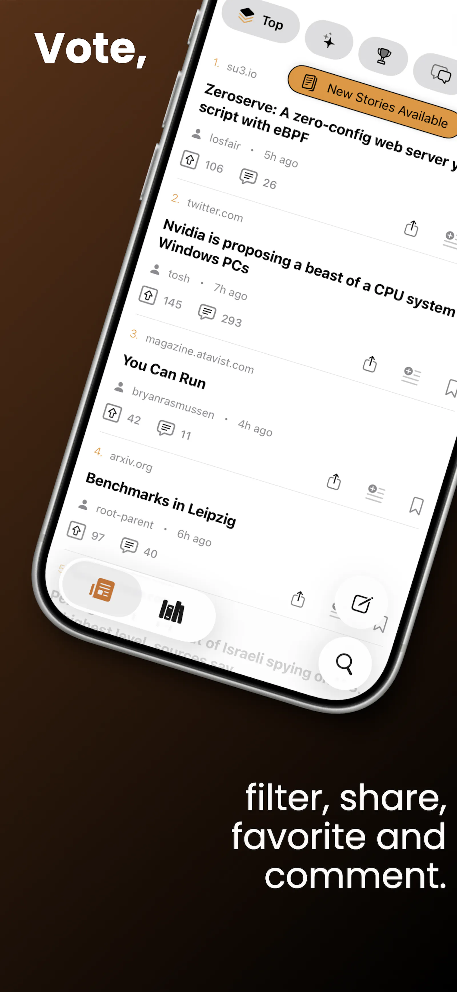 HackerNows screenshot 2