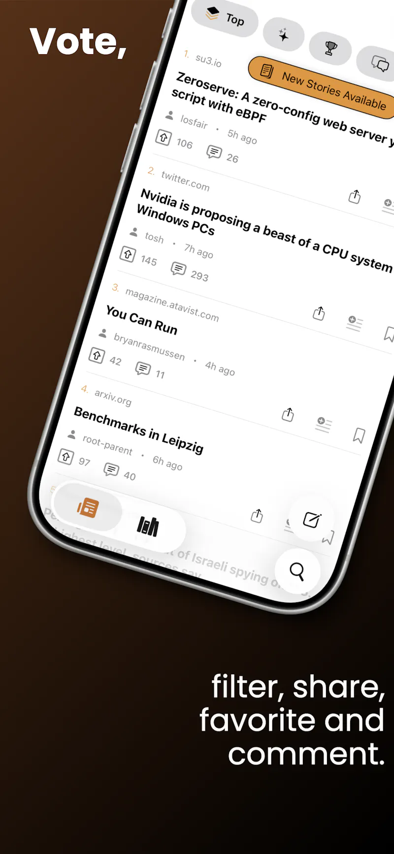 HackerNows screenshot 2