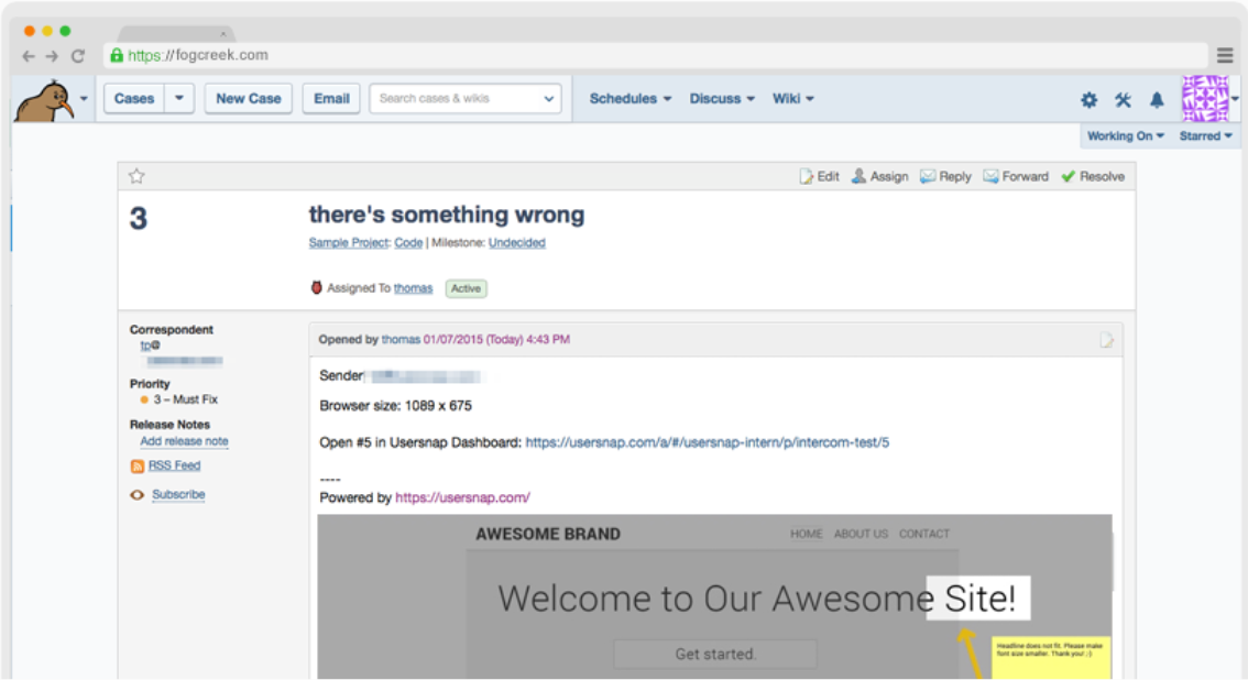 FogBugz gallery image