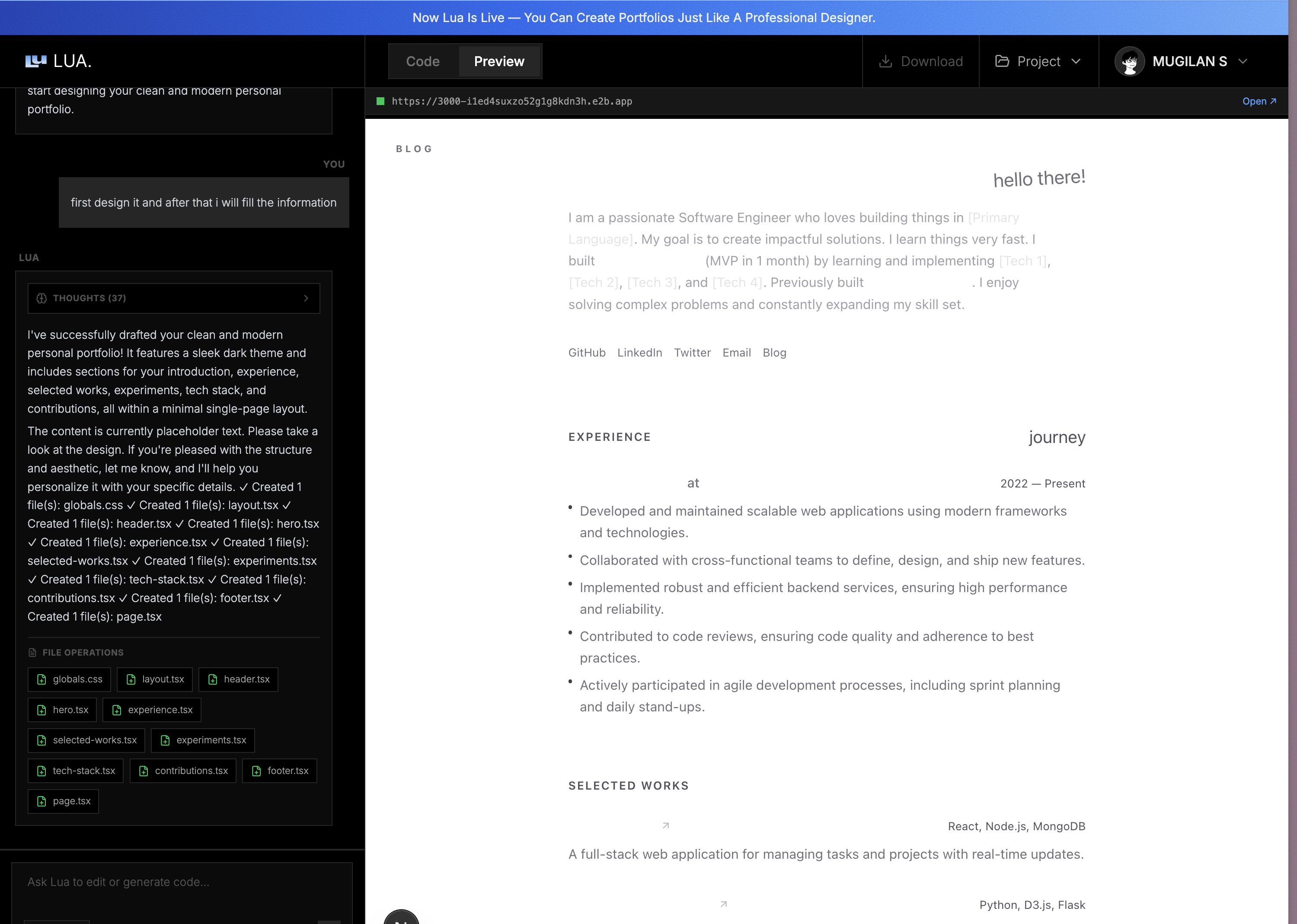 Lua - Main product screenshot demonstrating key features and user interface