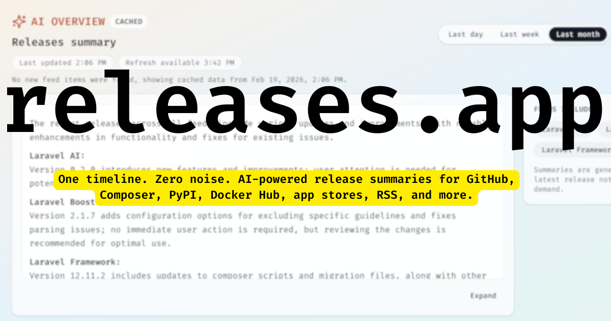 Releases.app gallery image