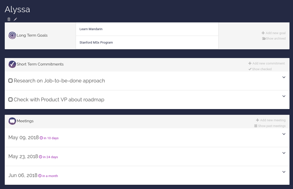 One One Meeting gallery image