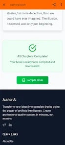 AuthorAI App - Screenshot 2 showing product features and functionality