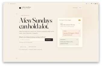 a few sundays gallery image