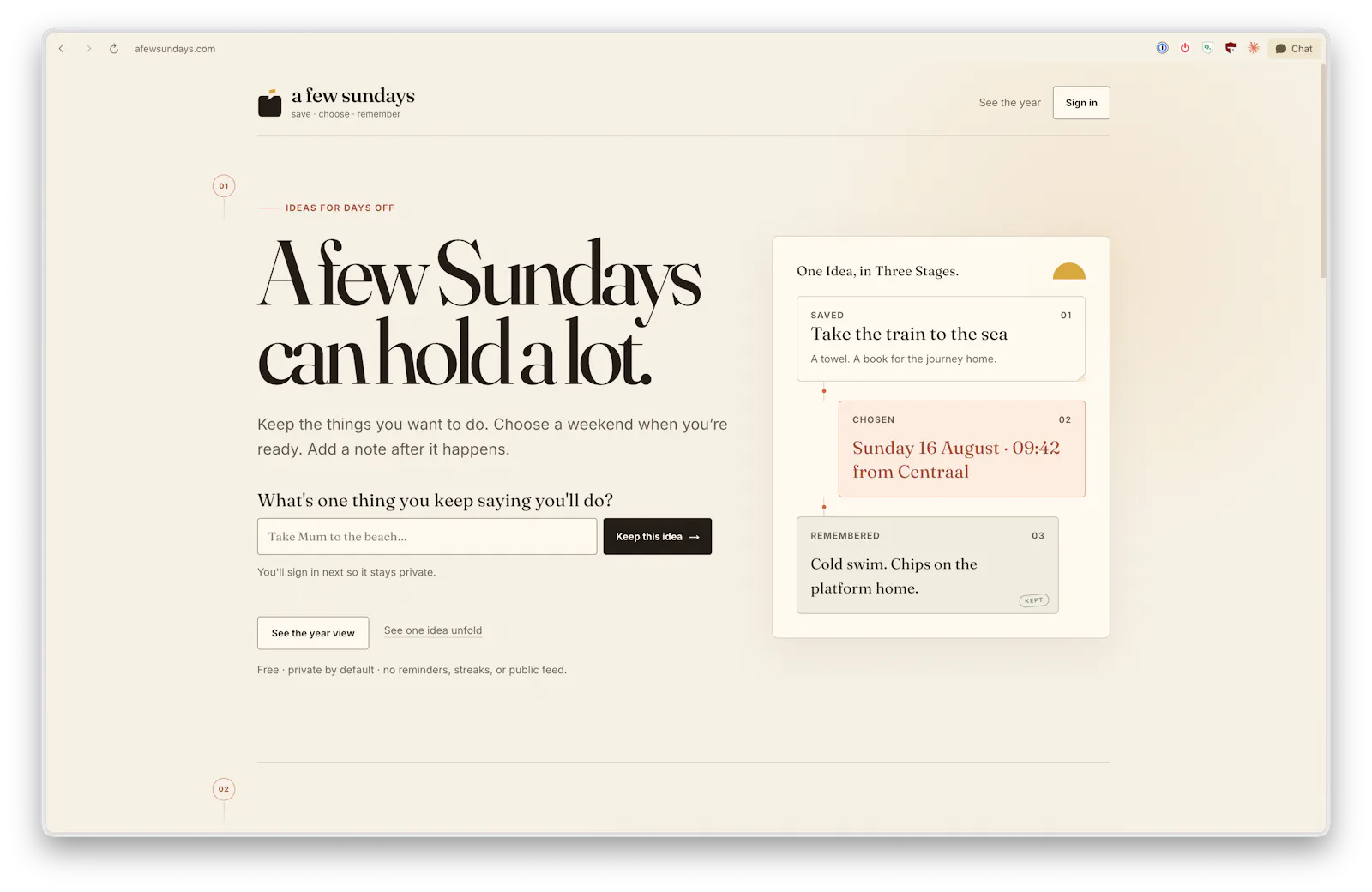 a few sundays screenshot 1