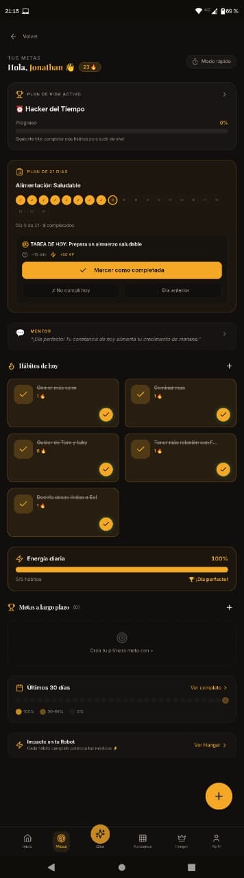 Mentor 1% - App de hábitos gamificada gallery image