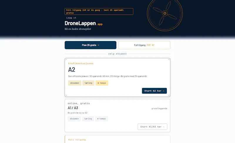 DroneLappen screenshot 2