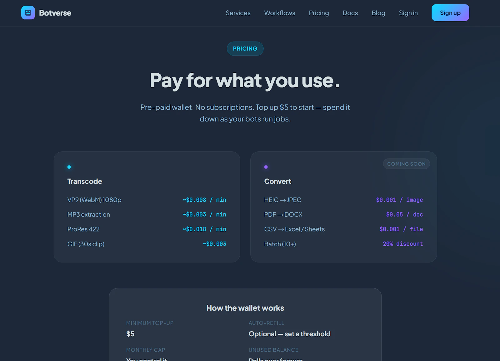 Botverse screenshot 1