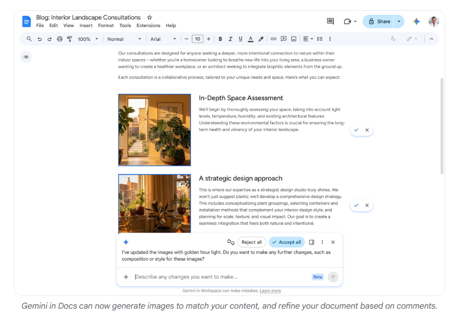 Google Workspace Intelligence gallery image