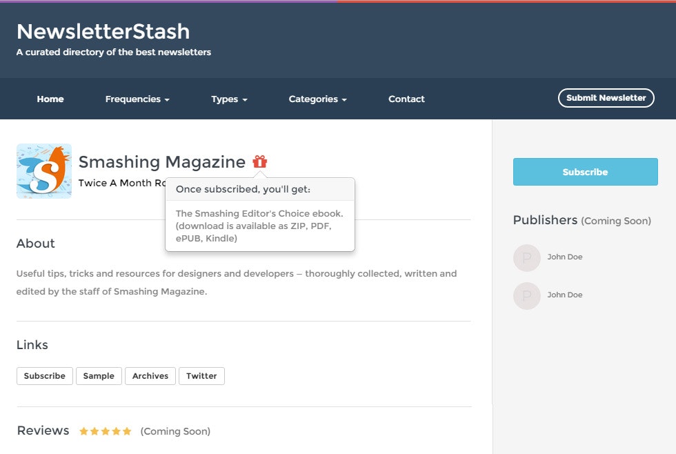 NewsletterStash gallery image