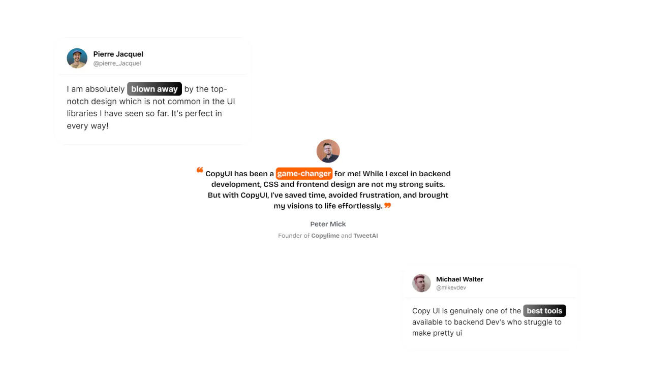Copy UI: Your Shortcut to Stunning Web Design | Product Hunt
