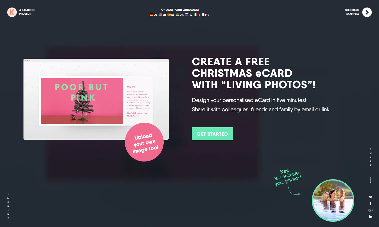 Modern Christmas eCards gallery image