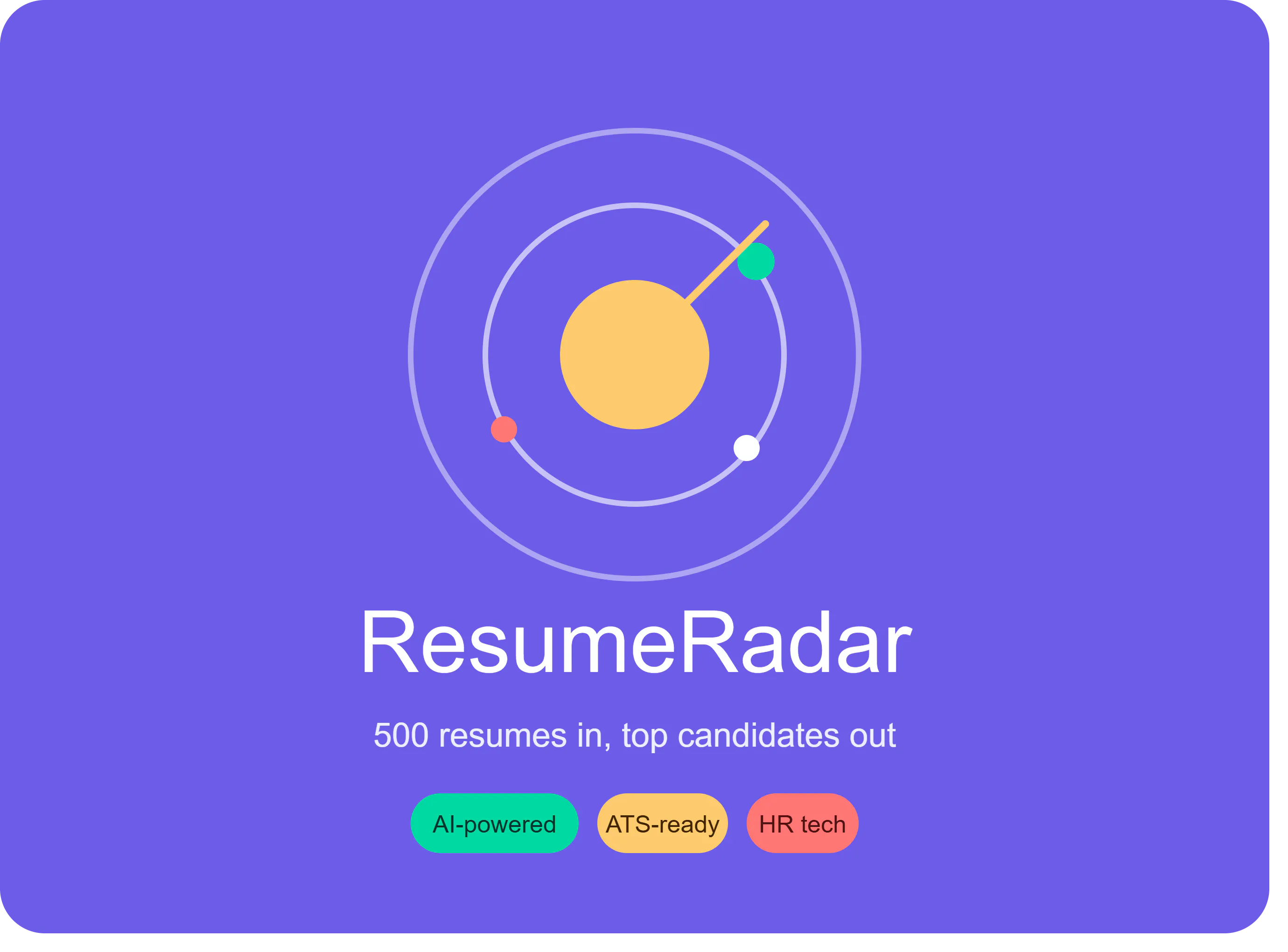ResumeRadar  — Your AI Hiring Bestie