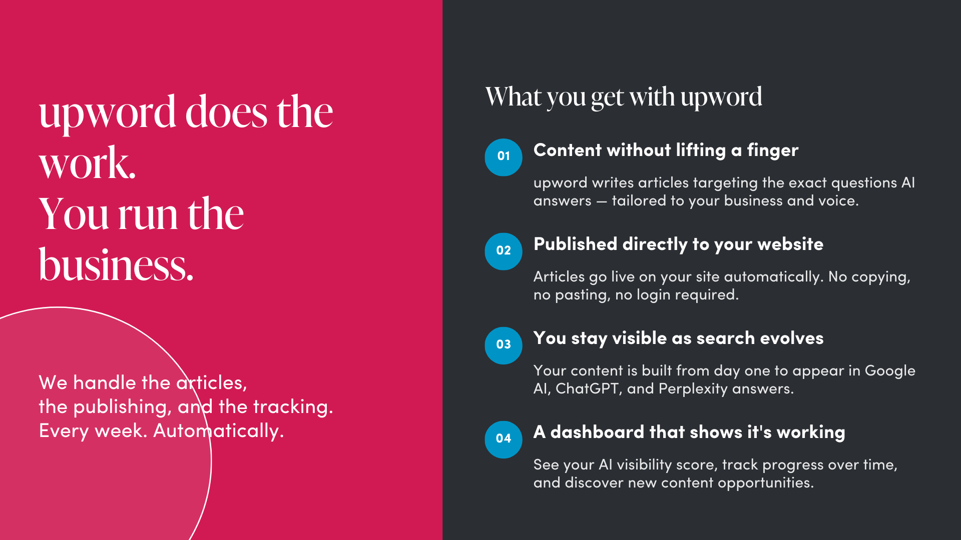 upword. - Screenshot 5 showing product features and functionality