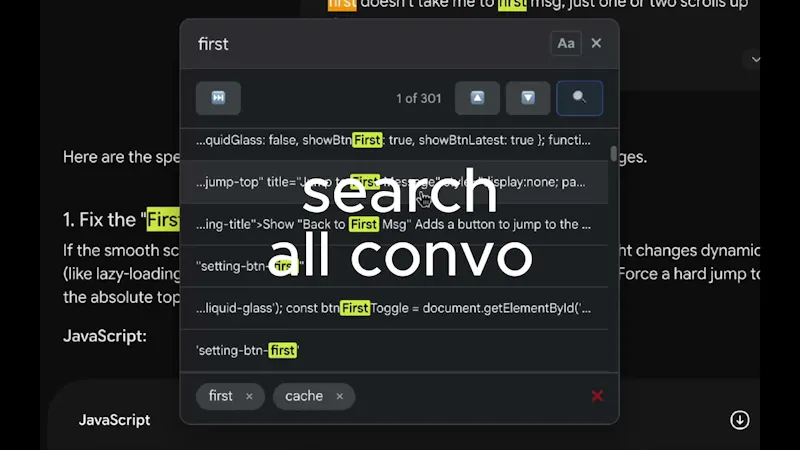 Gemini Search+ Chrome Extension screenshot 1 (video preview)