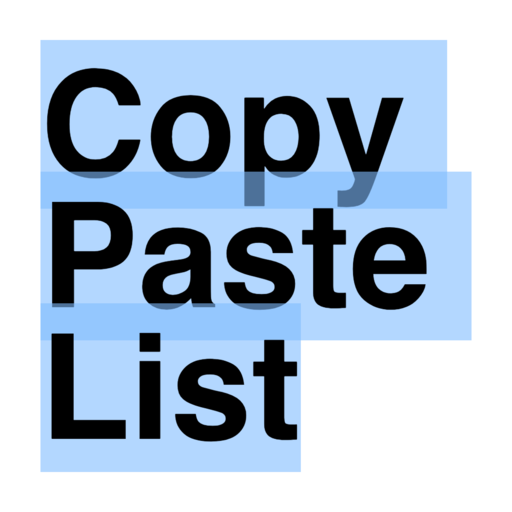 Copy Paste List