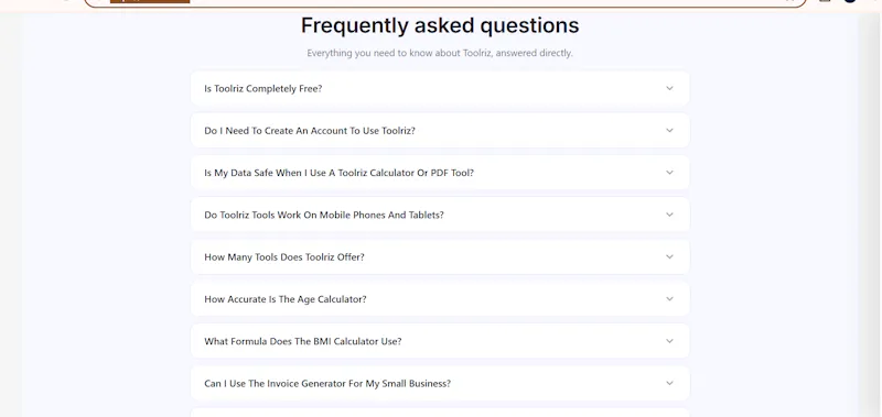 Toolriz screenshot 2
