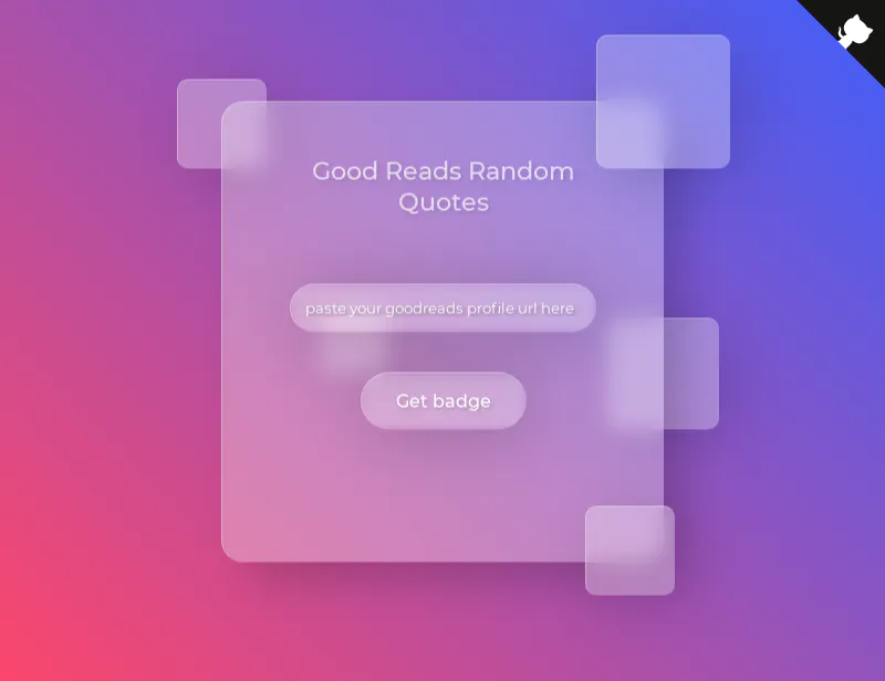 Goodreads Random Quotes Badge