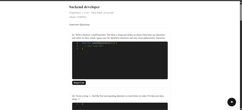 AI Mock Interview Platform screenshot 6