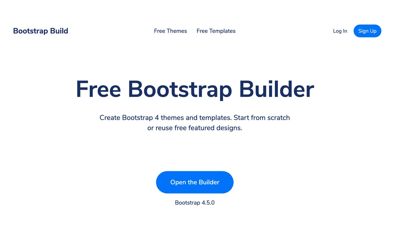 bootstrap builder open source for desktops