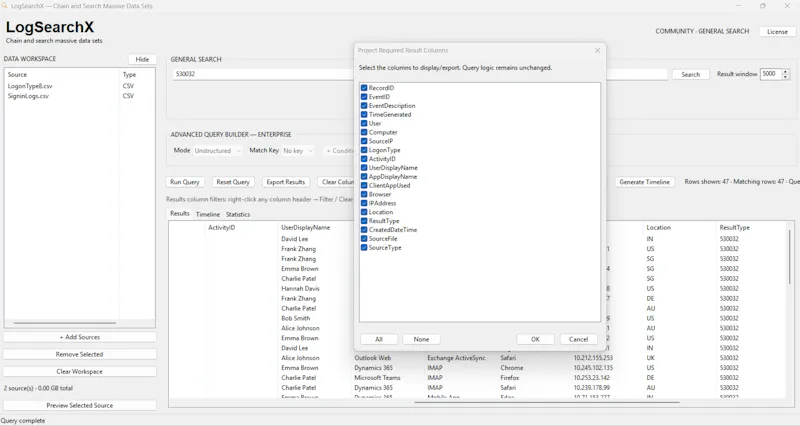 LogSearchX  screenshot 3
